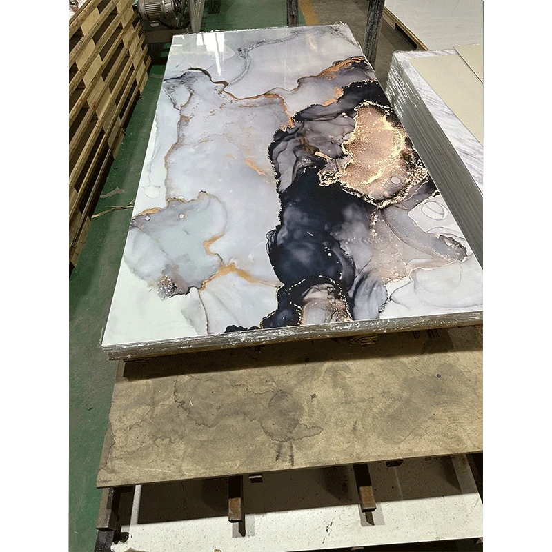 3D PVC Marble Sheet Uv Uv Coating